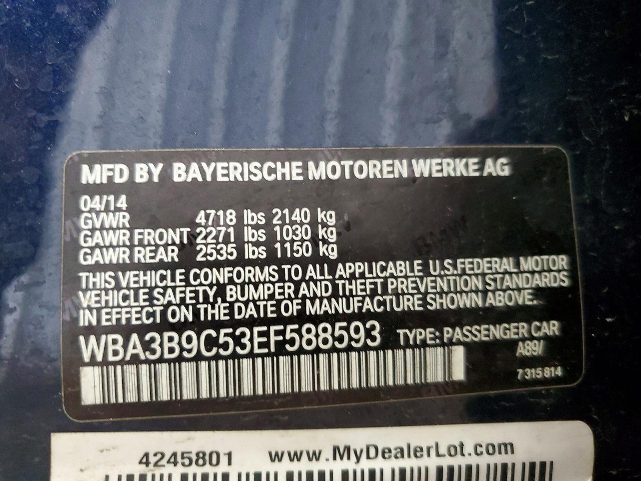 2014 BMW 335 Xi - zdjęcie 12