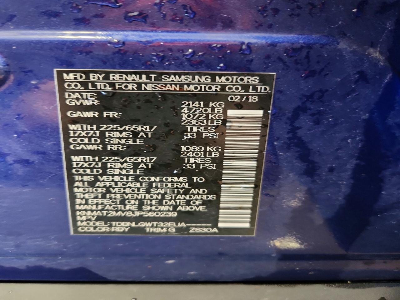 2018 Nissan Rogue Sv - zdjęcie 14