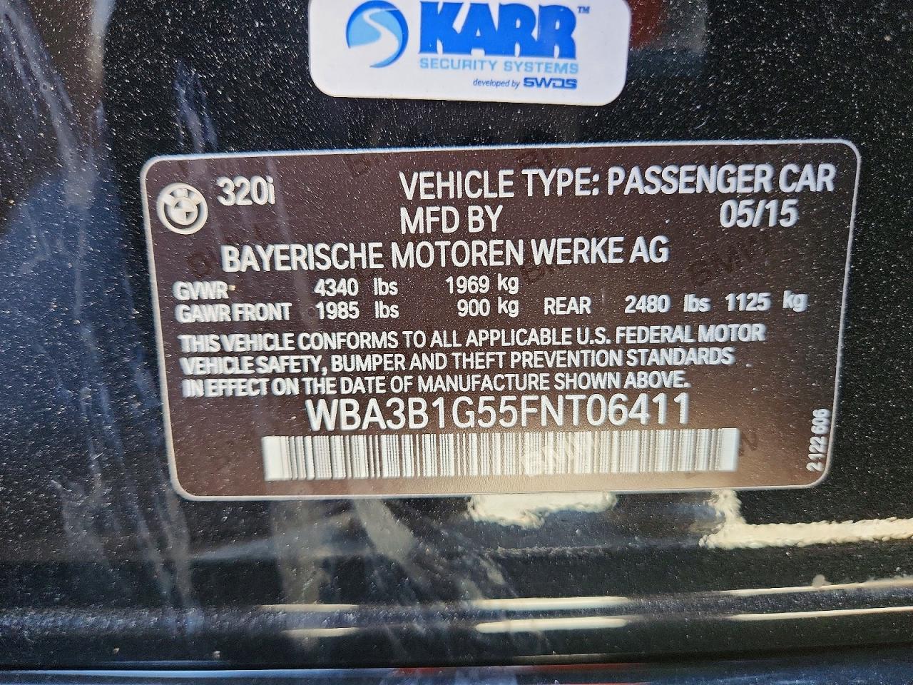 2015 BMW 320 I - zdjęcie 12