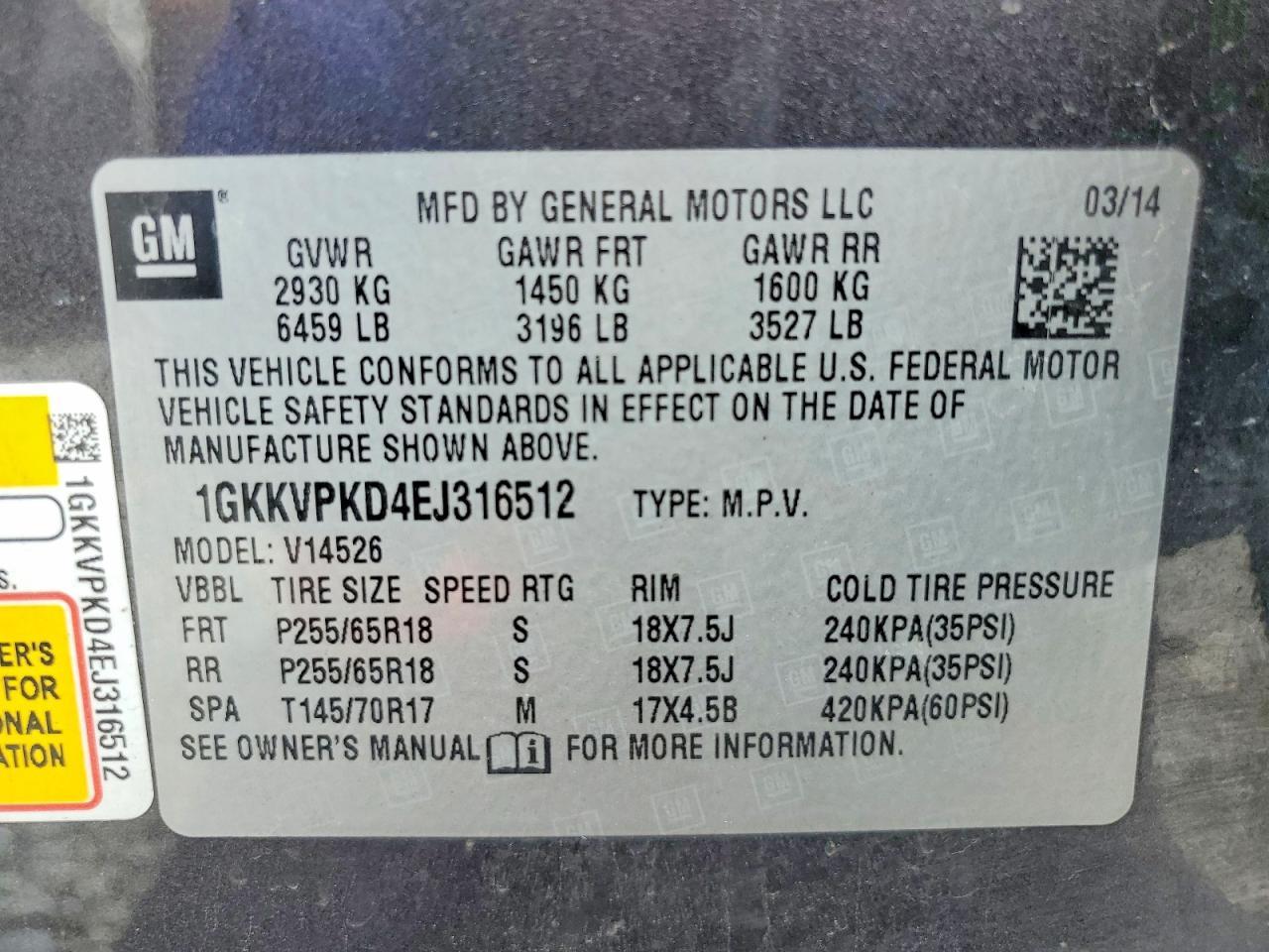 2014 GMC Acadia Sle - zdjęcie 14