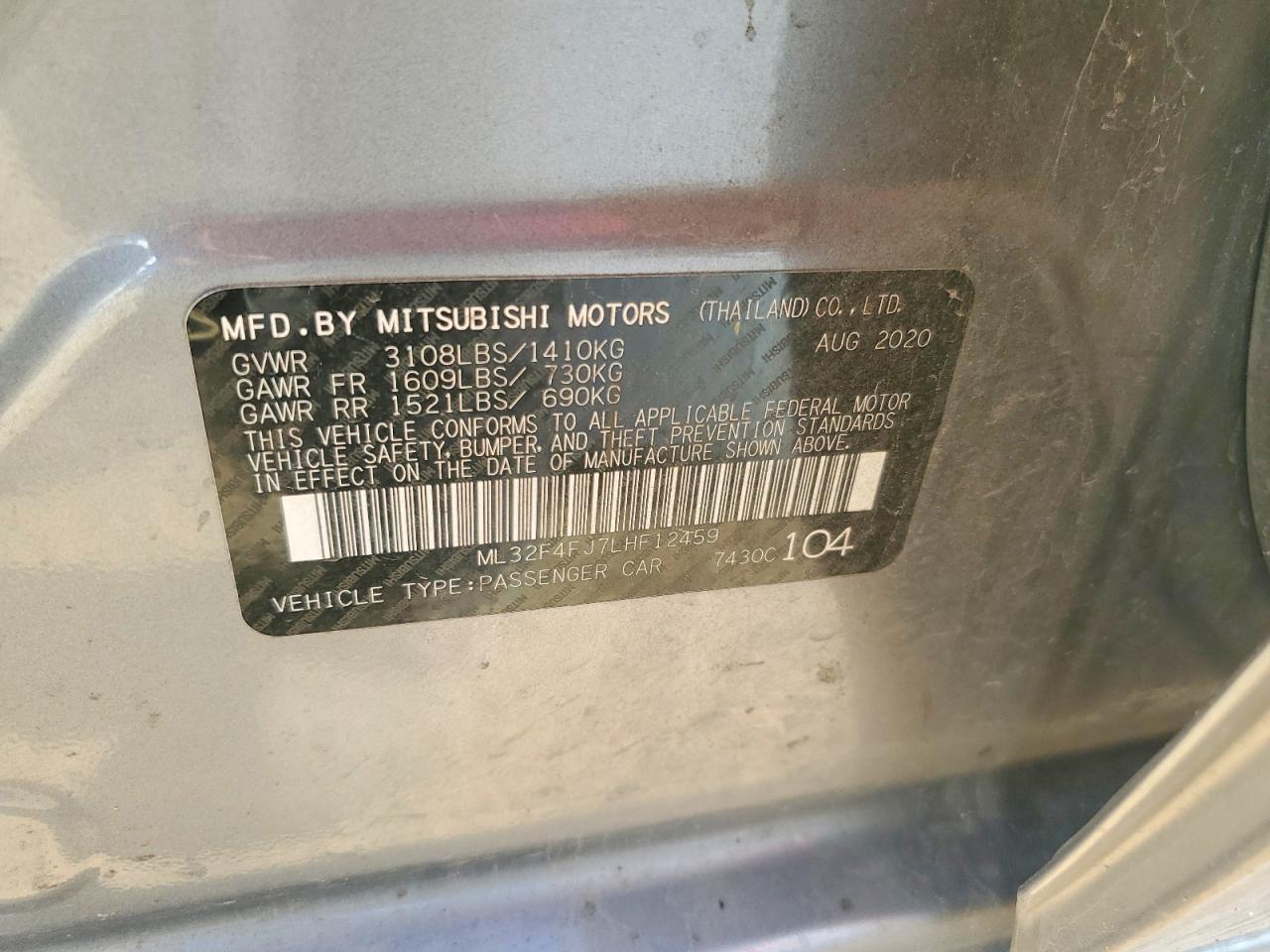 2020 Mitsubishi Mirage G4 Se - zdjęcie 13