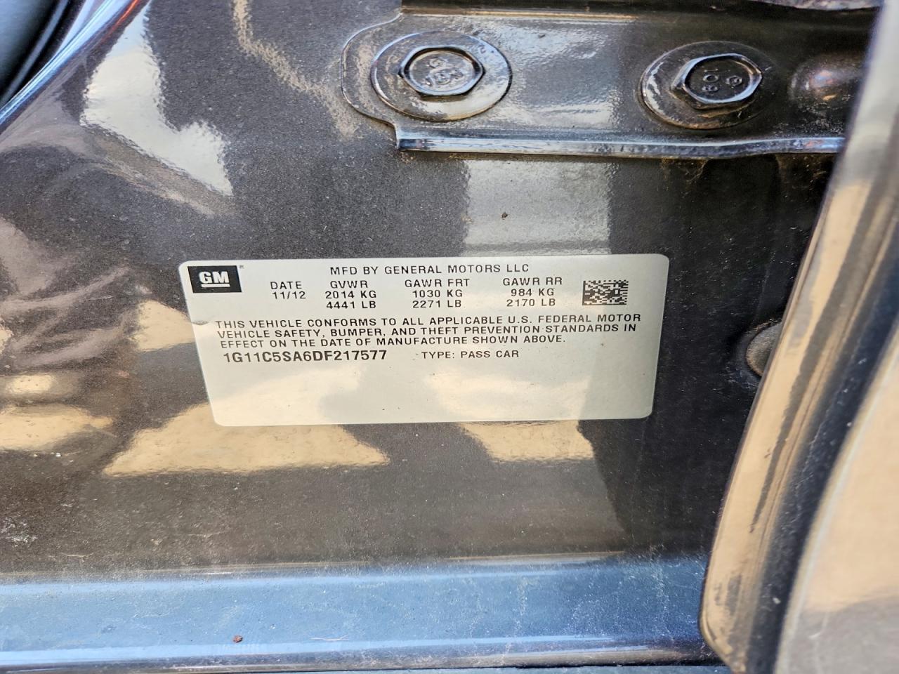 2013 Chevrolet Malibu 1Lt - zdjęcie 12