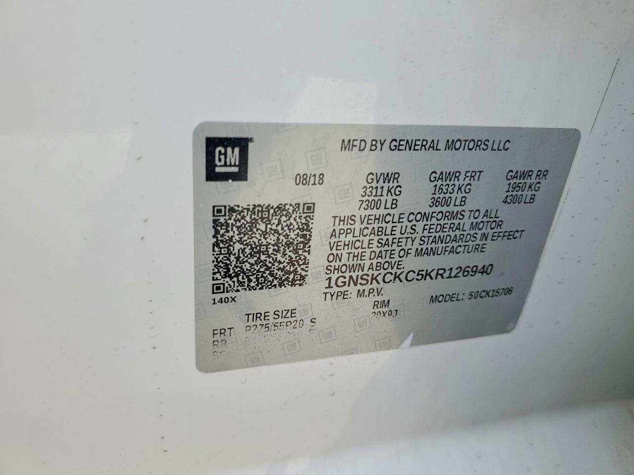 2019 Chevrolet Tahoe K1500 Premier - zdjęcie 12