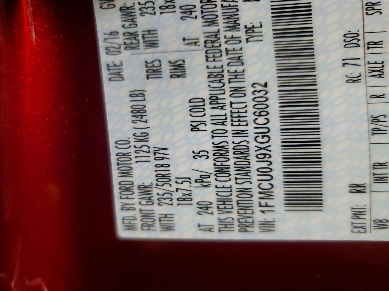 2016 Ford Escape Titanium - zdjęcie 14