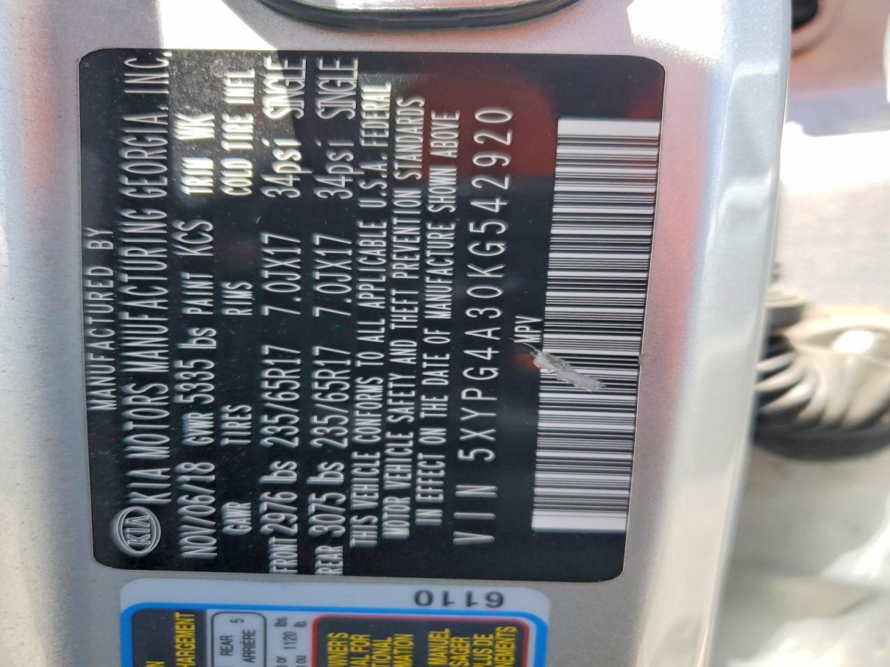 2019 Kia Sorento Lx - zdjęcie 12