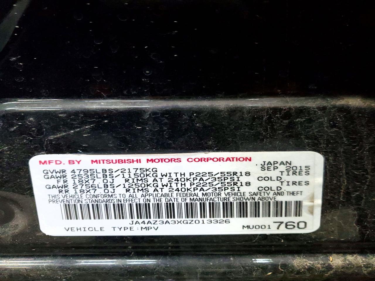 2016 Mitsubishi Outlander Se - zdjęcie 12