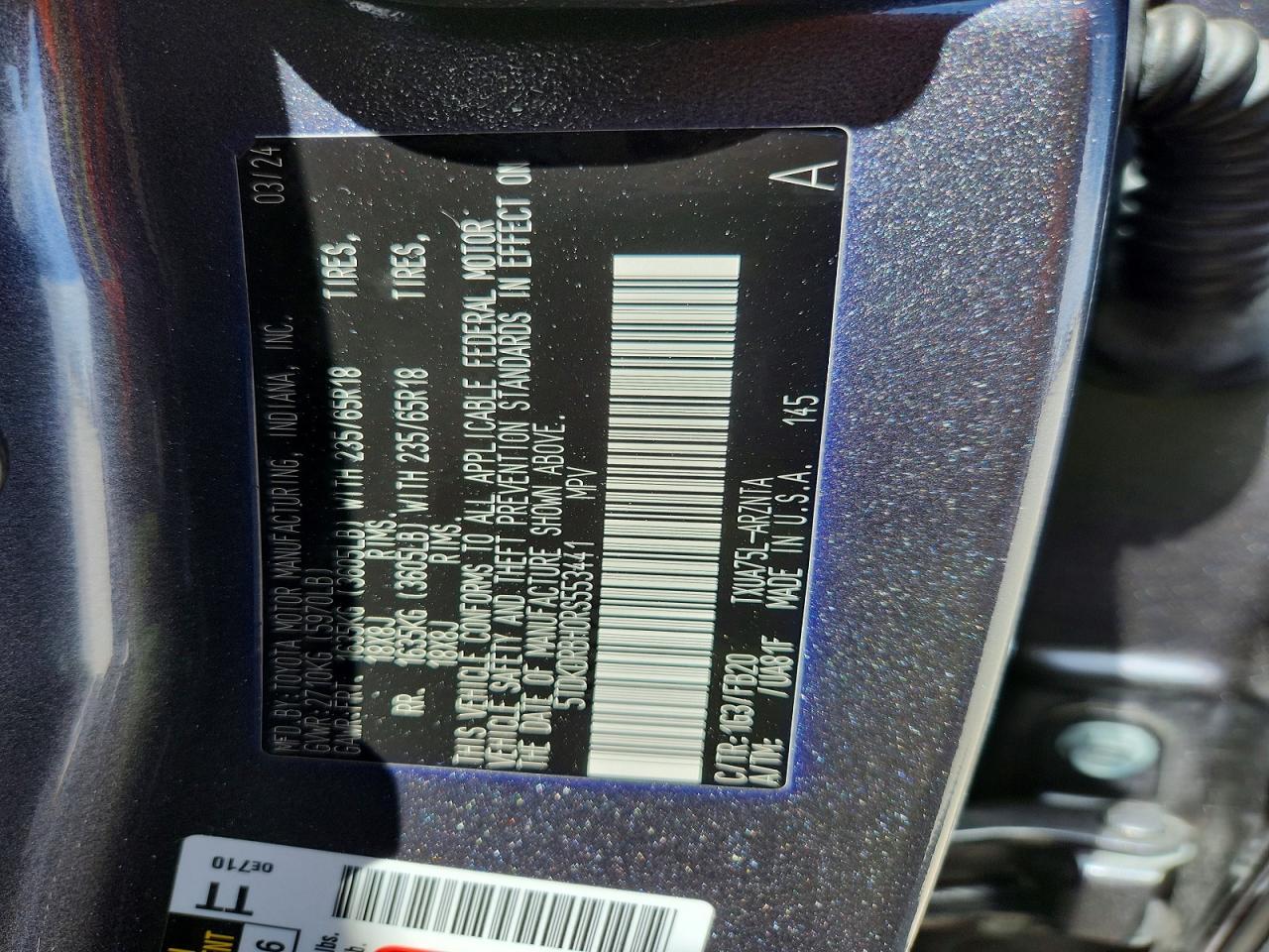 2024 Toyota Highlander Le - zdjęcie 14