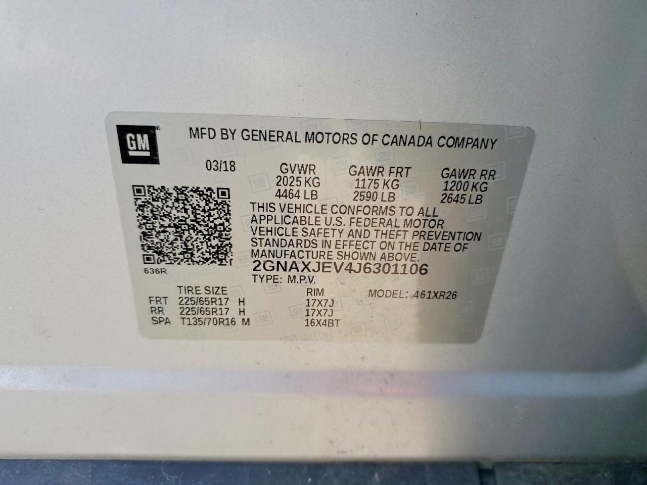 2018 Chevrolet Equinox Lt - zdjęcie 14