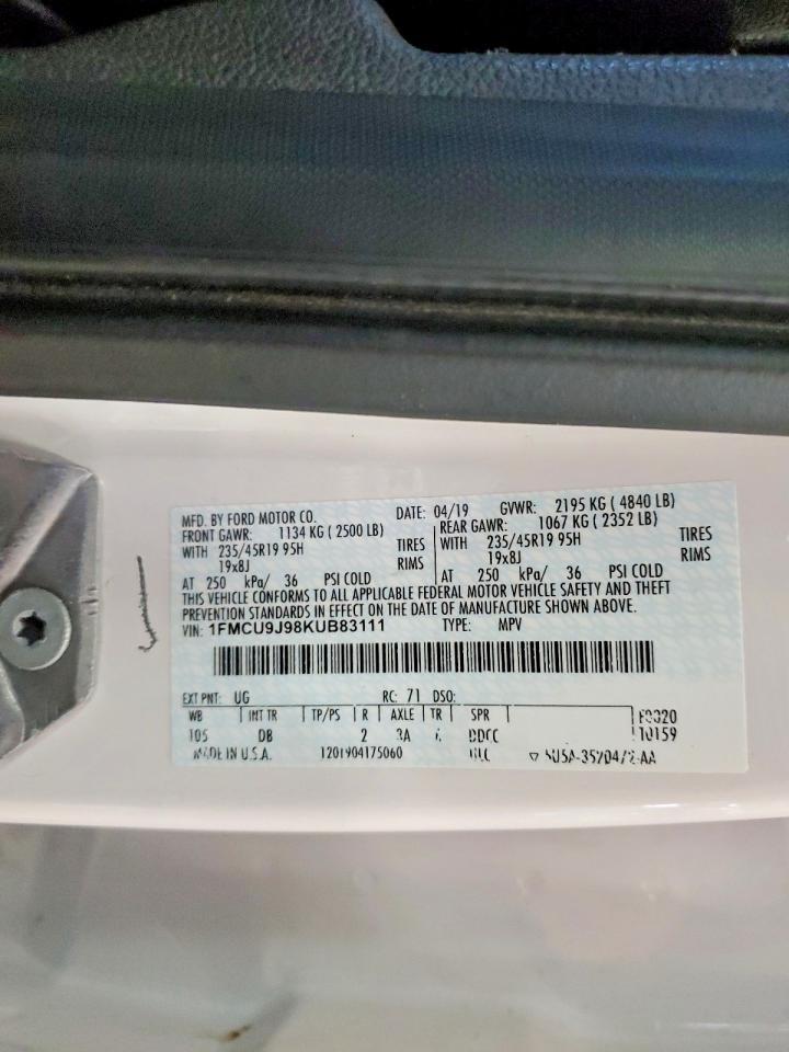 2019 Ford Escape Titanium - zdjęcie 13