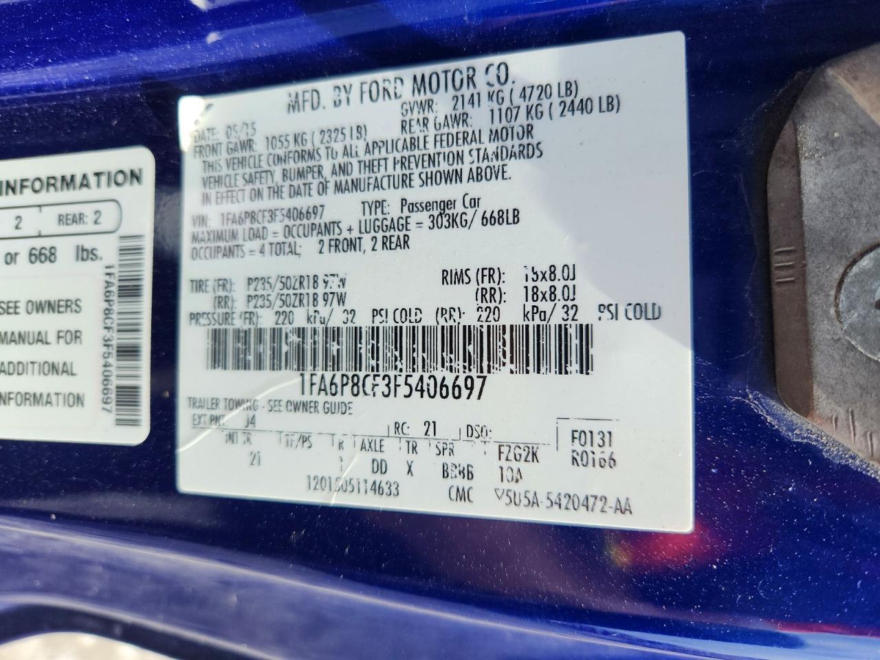 2015 Ford Mustang Gt - zdjęcie 12