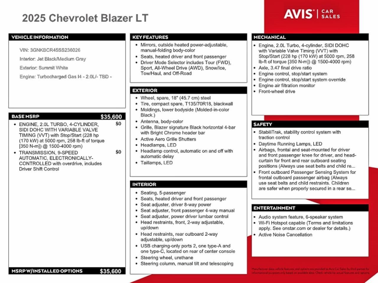 2025 Chevrolet Blazer 2Lt - zdjęcie 13