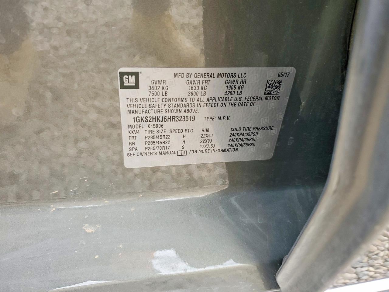 2017 GMC Yukon Xl Denali - zdjęcie 13