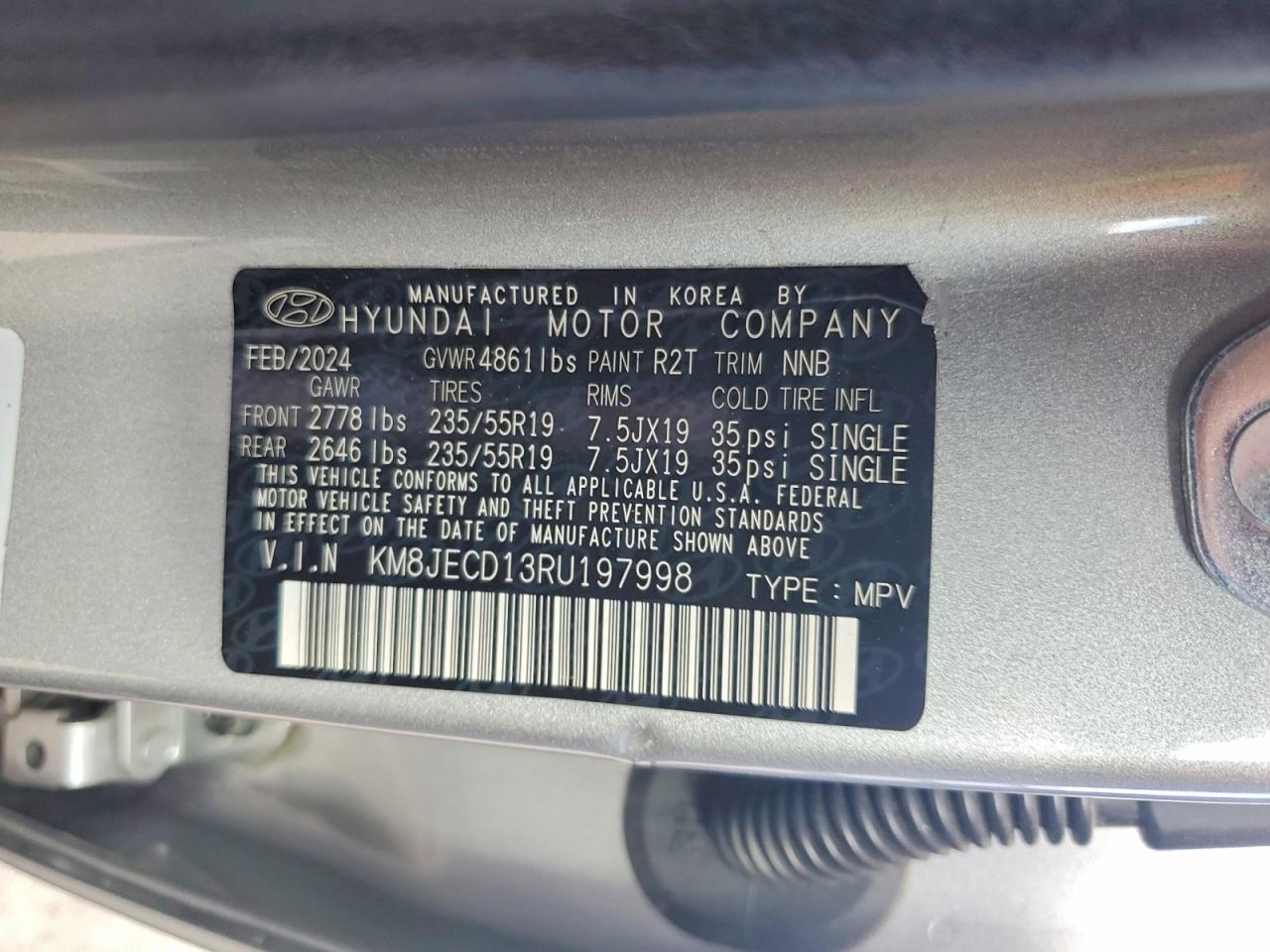 2024 Hyundai Tucson Hybrid Limited - zdjęcie 12