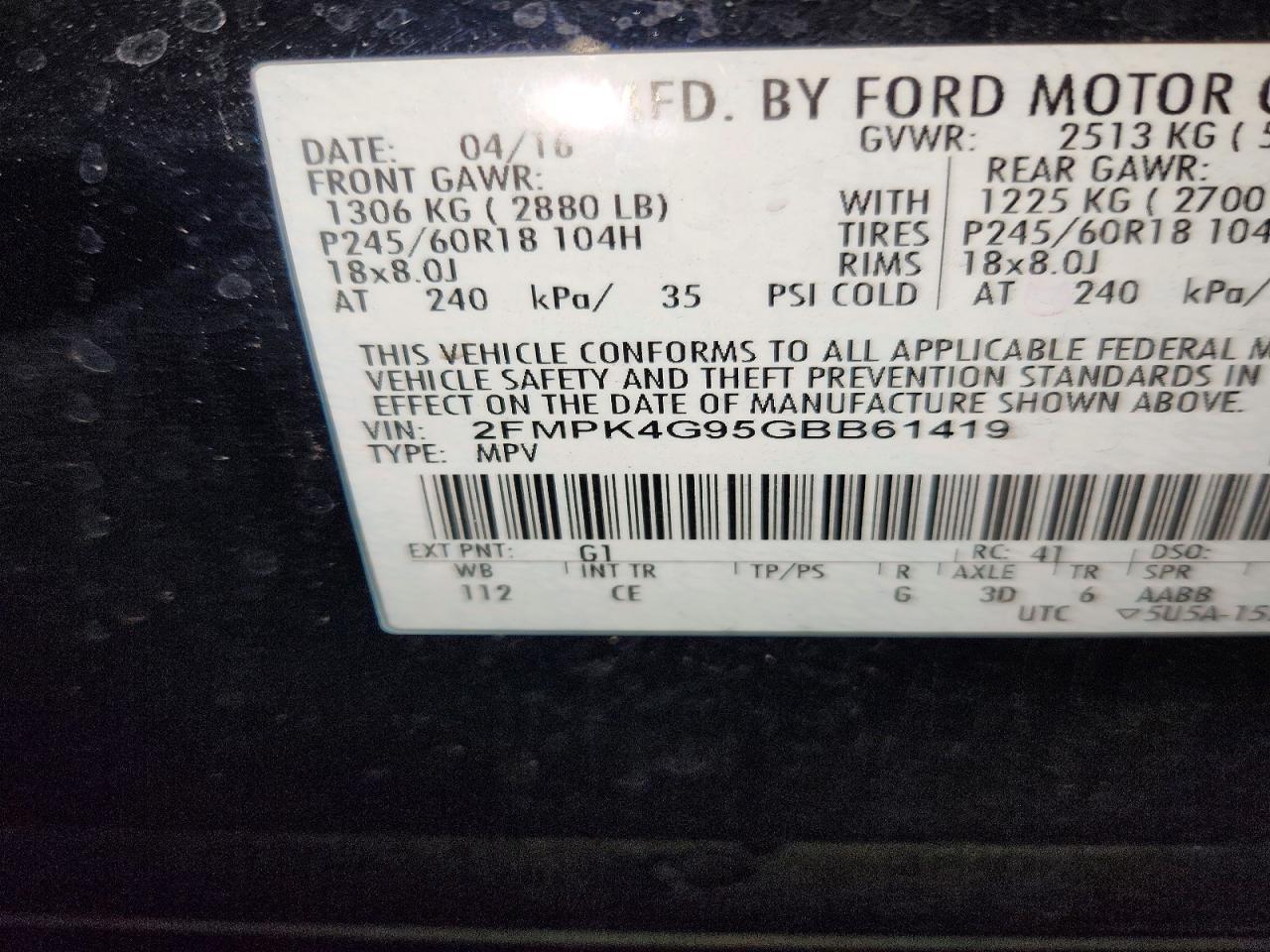 2016 Ford Edge Se - zdjęcie 14