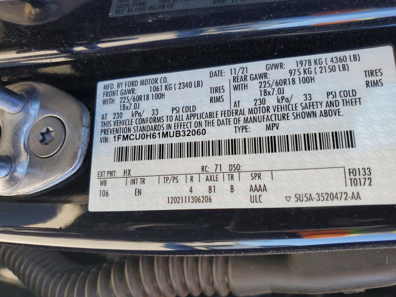 2021 Ford Escape Sel - zdjęcie 13