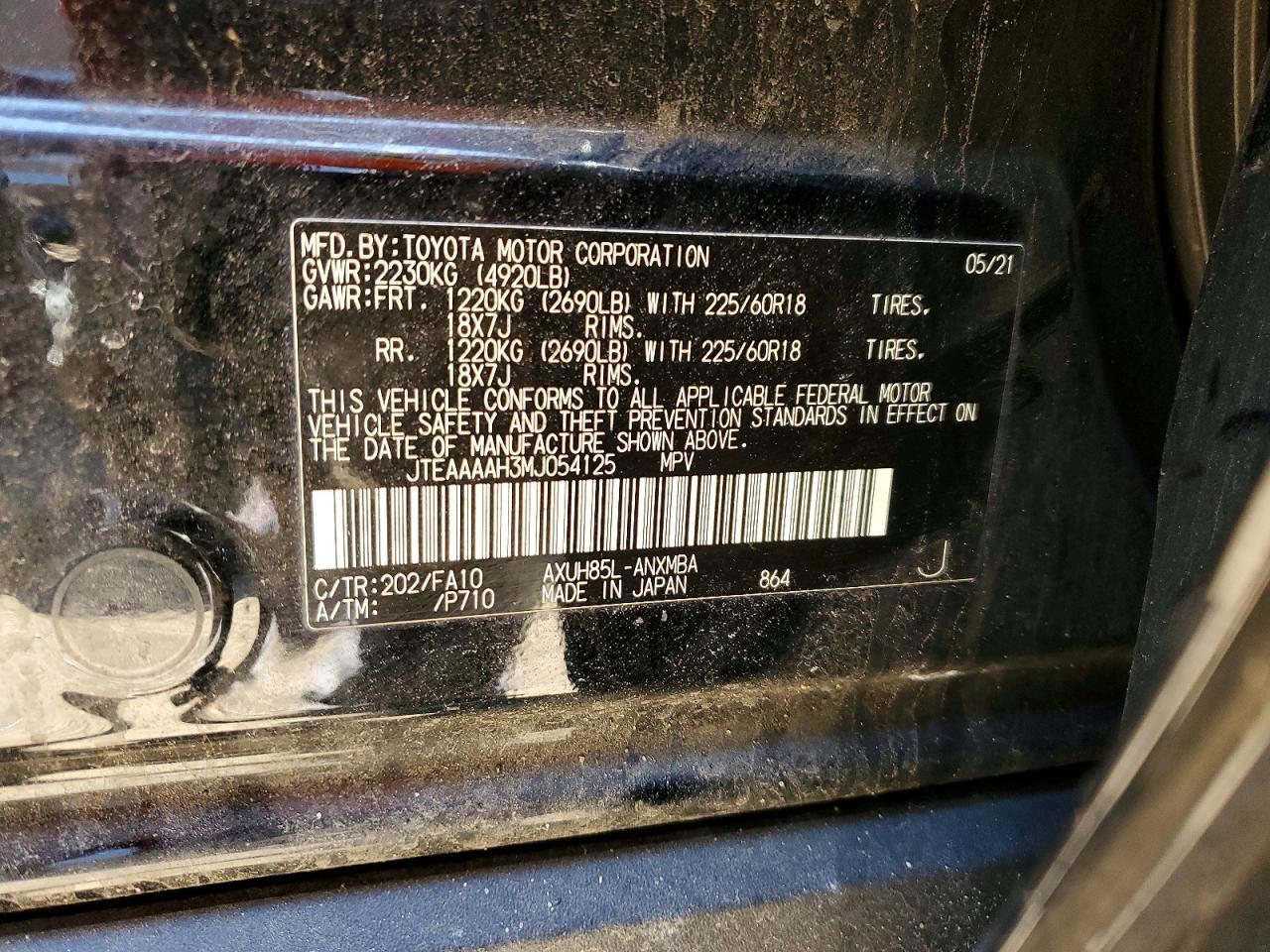 2021 Toyota Venza Le - zdjęcie 14