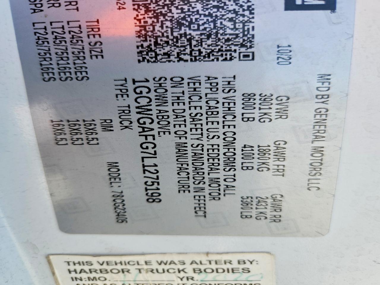 2020 Chevrolet Express G2500 - zdjęcie 14