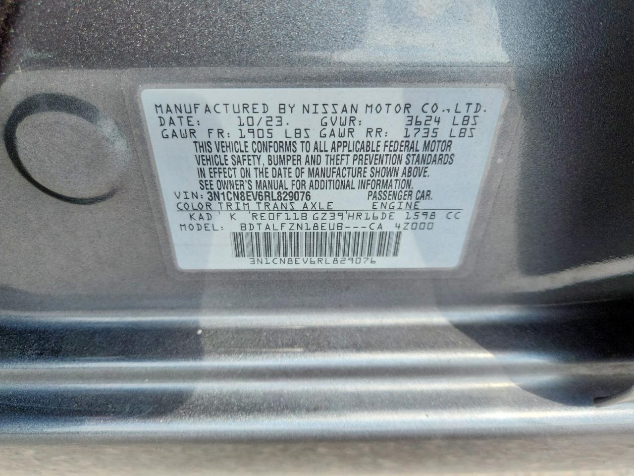 2024 Nissan Versa Sv - zdjęcie 12