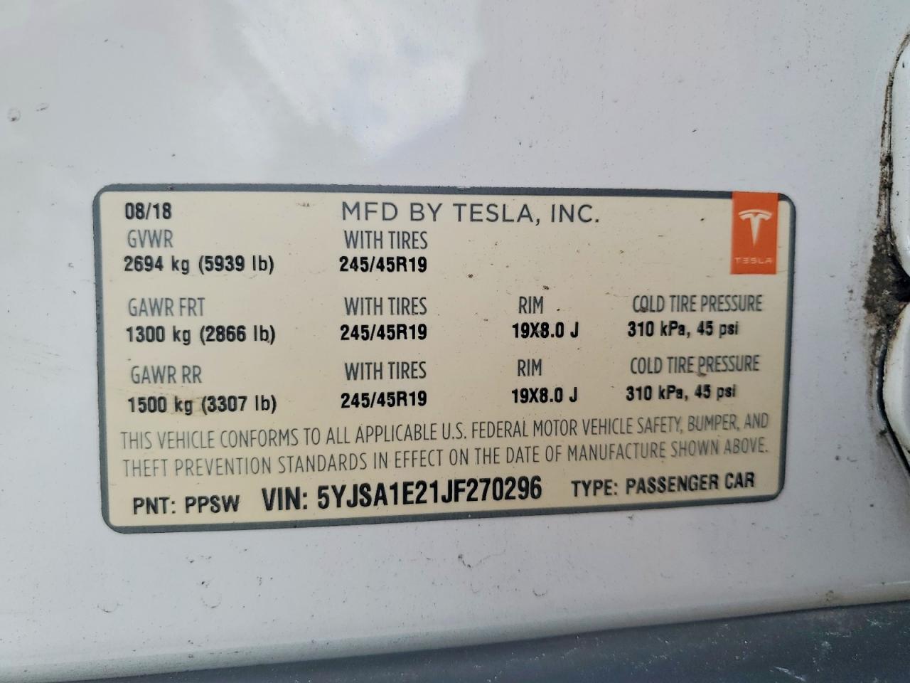 2018 Tesla Model S - zdjęcie 12