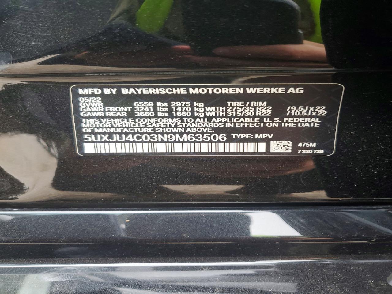 2022 BMW X5 M50I - zdjęcie 13