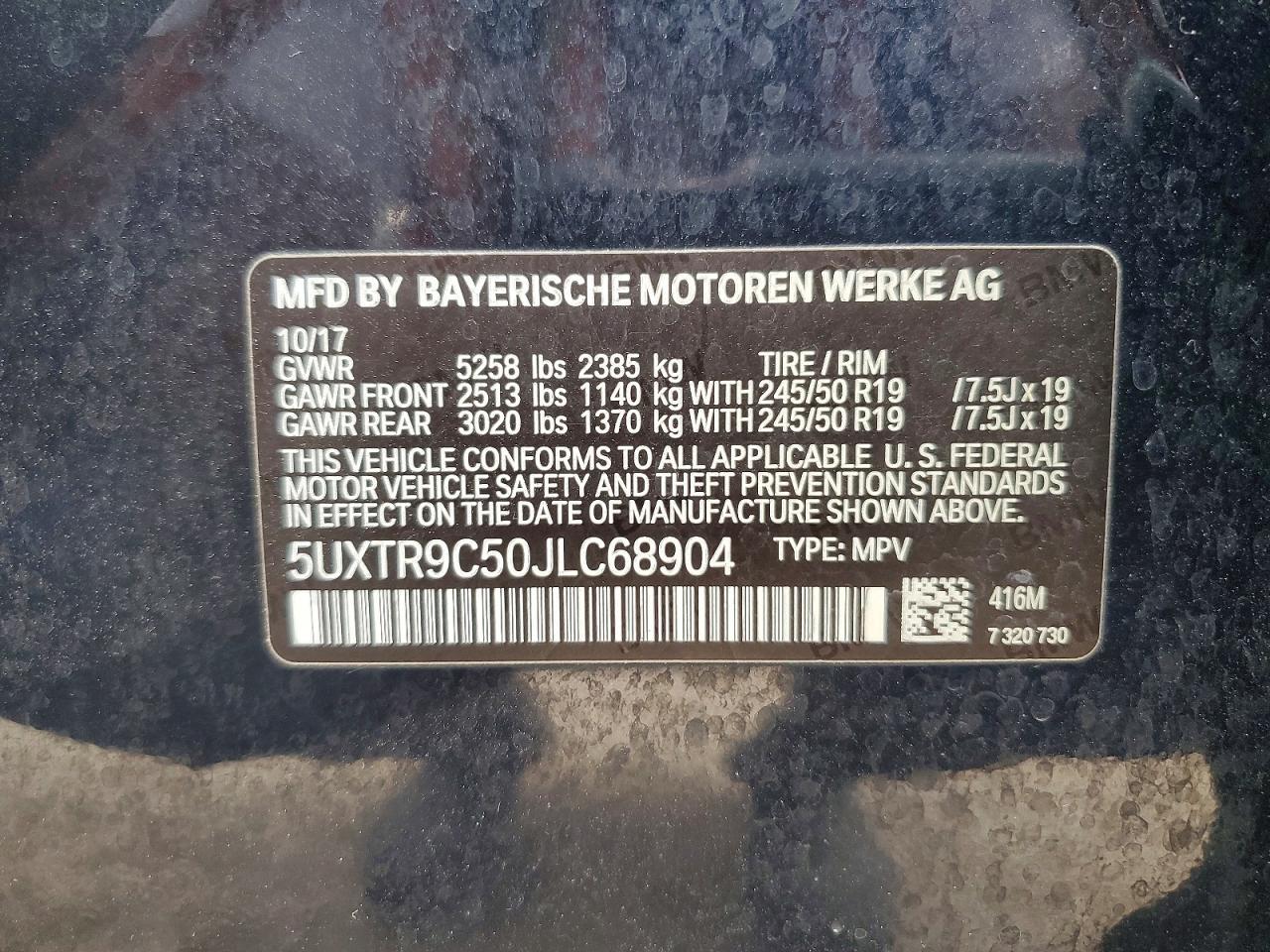 2018 BMW X3 xDrive30I - zdjęcie 13