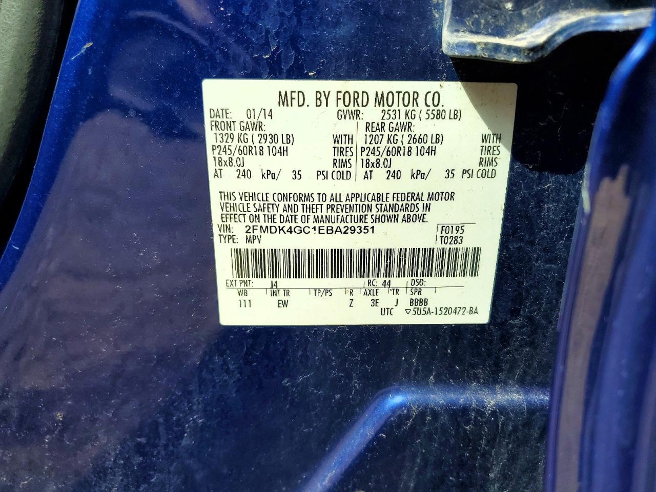 2014 Ford Edge Se - zdjęcie 13