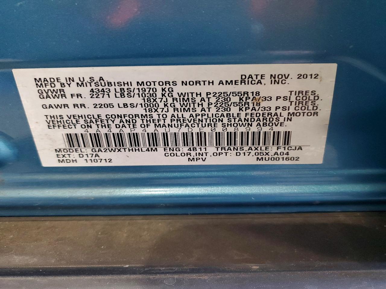 2013 Mitsubishi Outlander Sport Se - zdjęcie 13