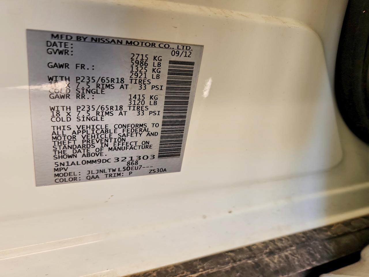 2013 Infiniti Jx35 Base - zdjęcie 13