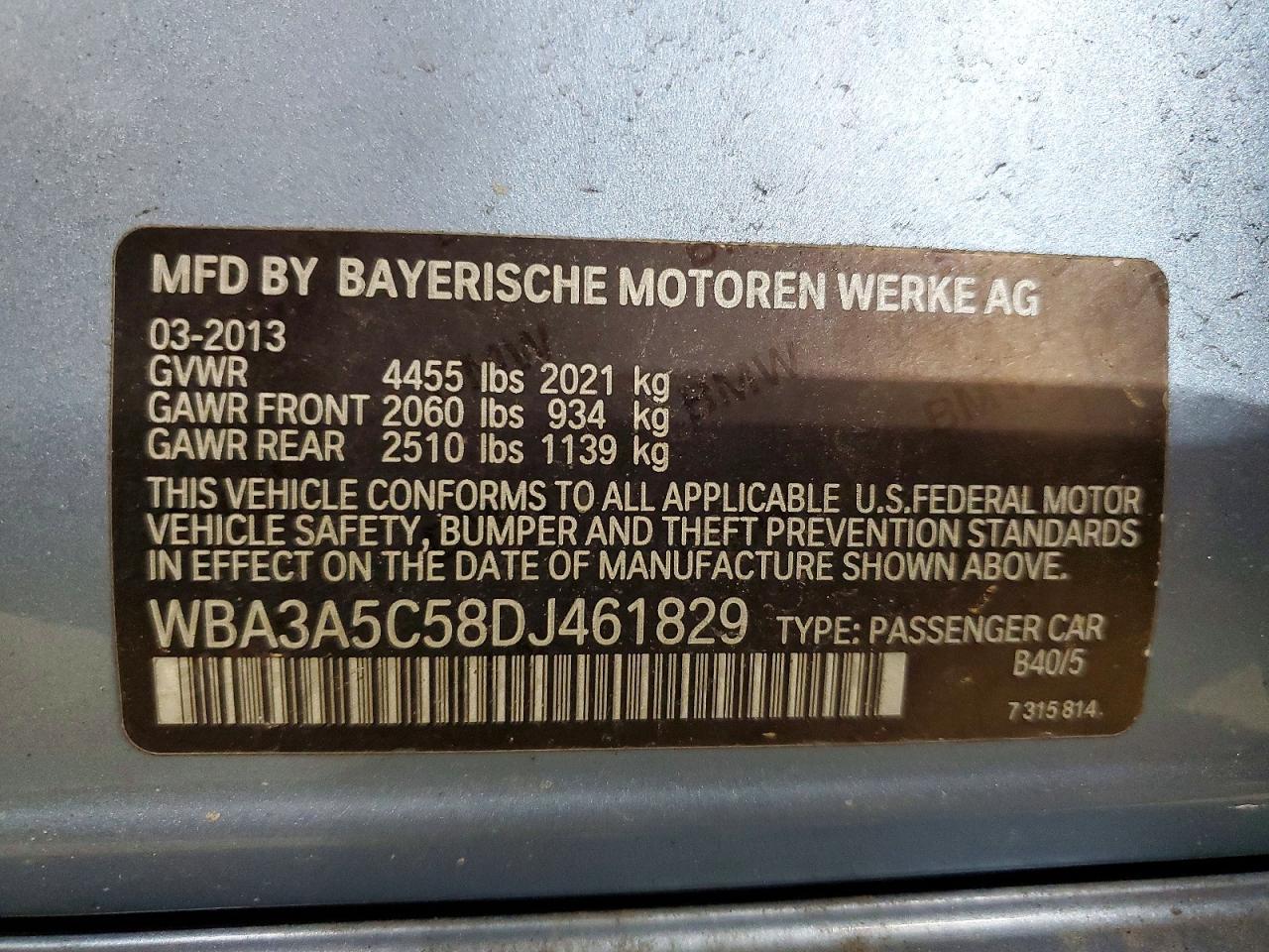 2013 BMW 328 I - zdjęcie 12