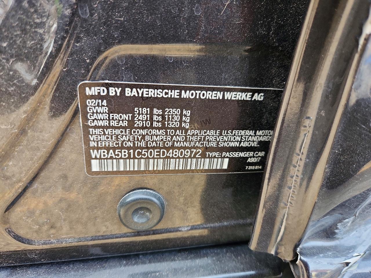 2014 BMW 535 I - zdjęcie 12