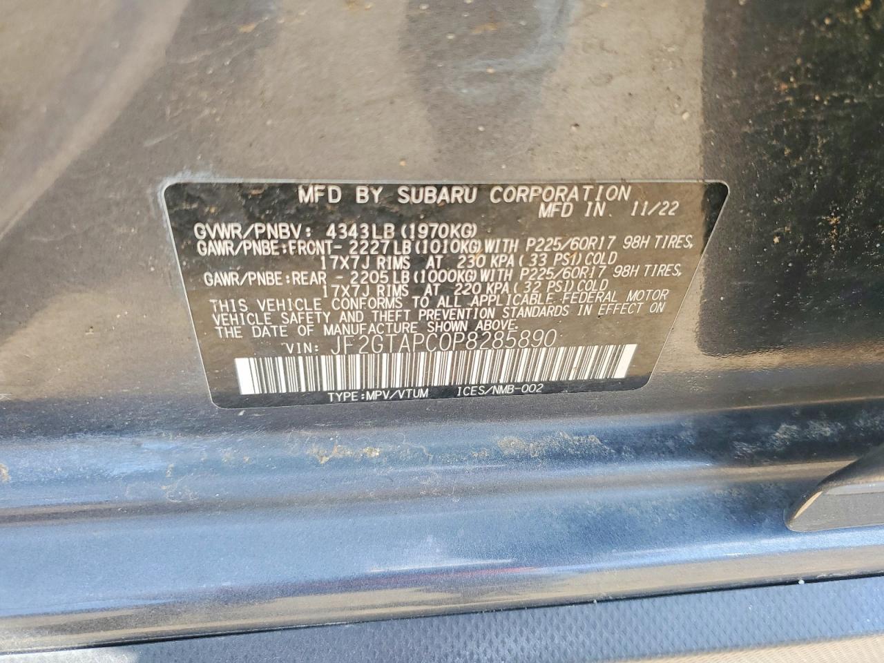 2023 Subaru Crosstrek Premium - zdjęcie 13
