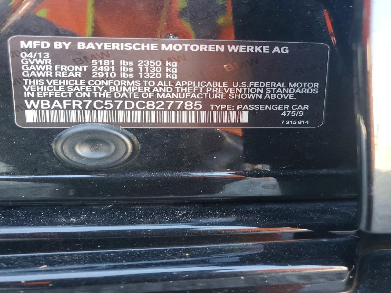 2013 BMW 535 I - zdjęcie 13