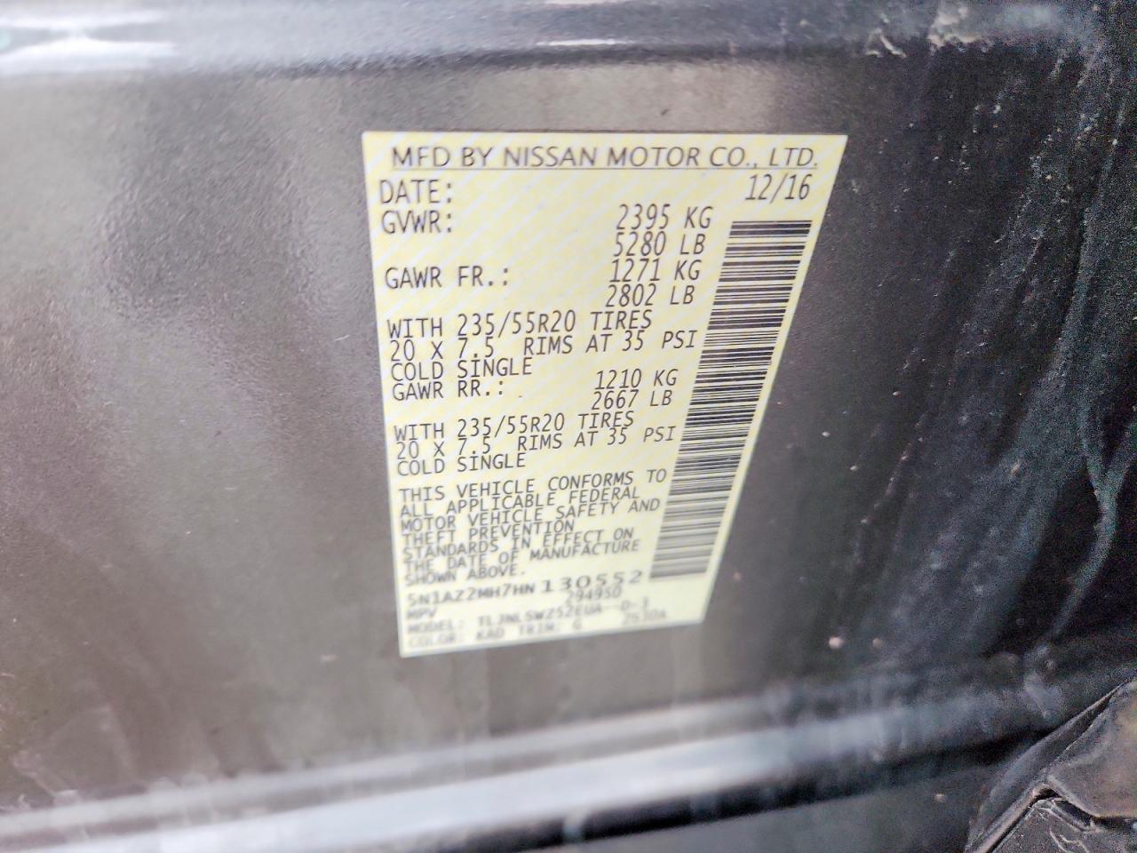 2017 Nissan Murano Platinum - zdjęcie 13