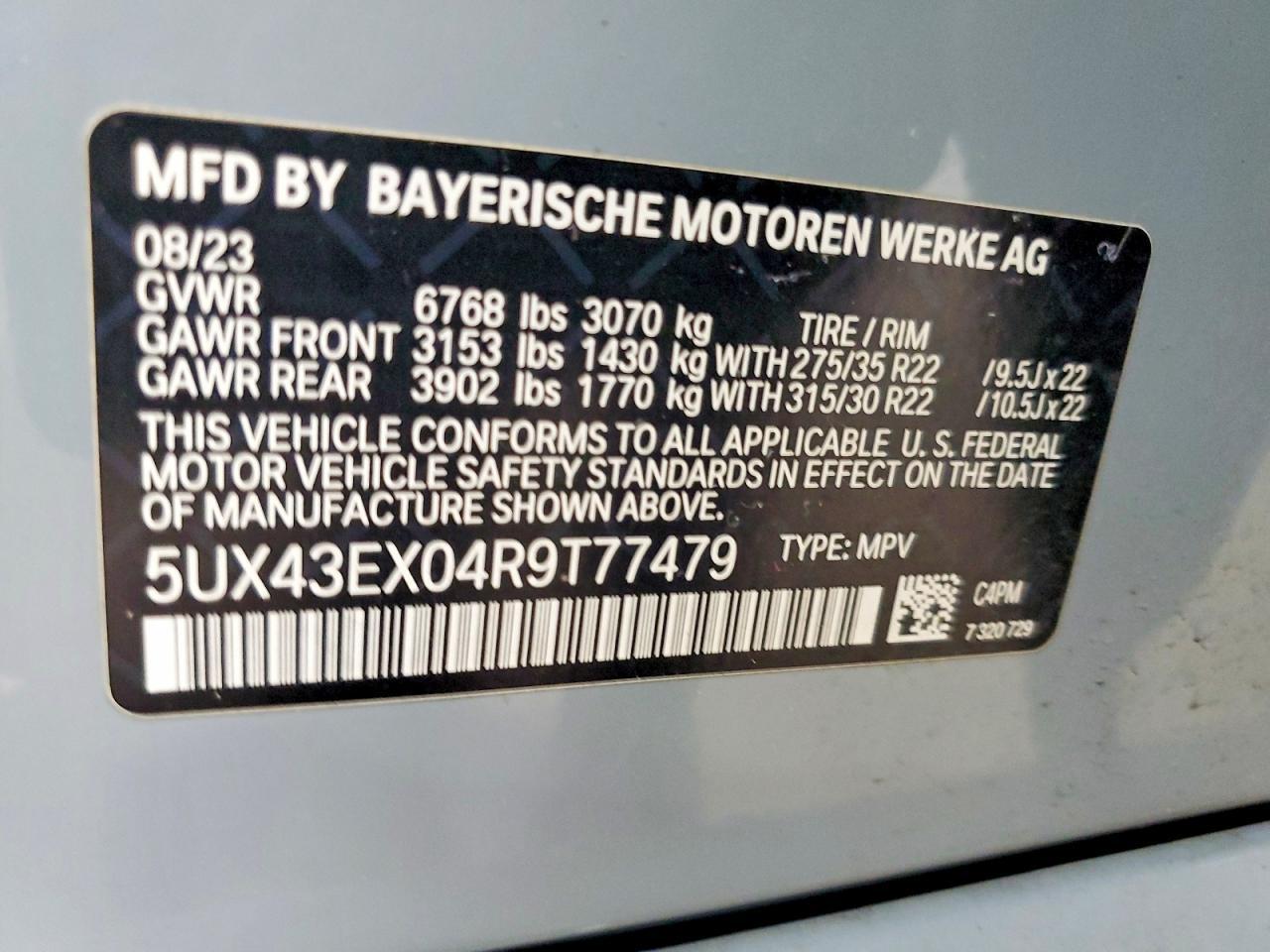2024 BMW X6 M60I - zdjęcie 12