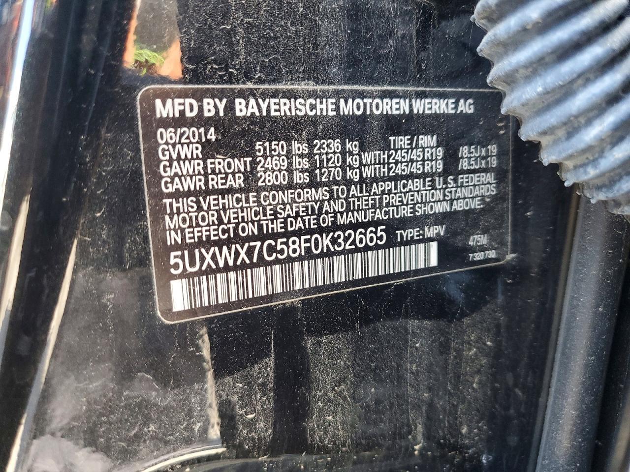 2015 BMW X3 xDrive35I - zdjęcie 12