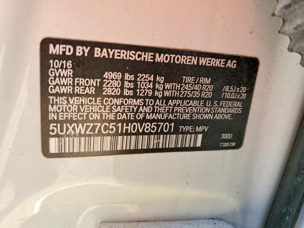 2017 BMW X3 Sdrive28I - zdjęcie 13