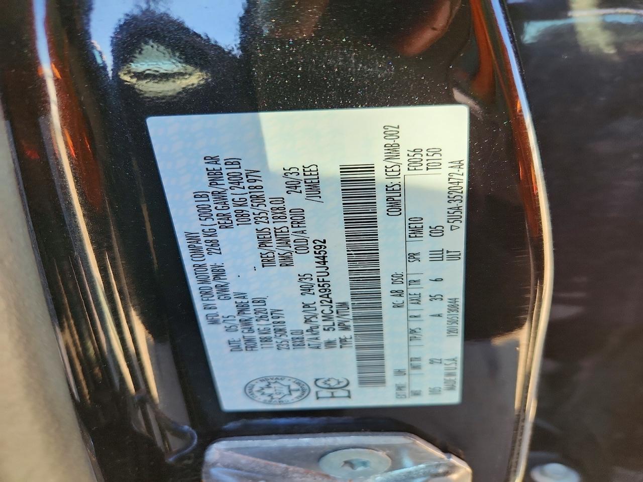 2015 Lincoln Mkc - zdjęcie 14