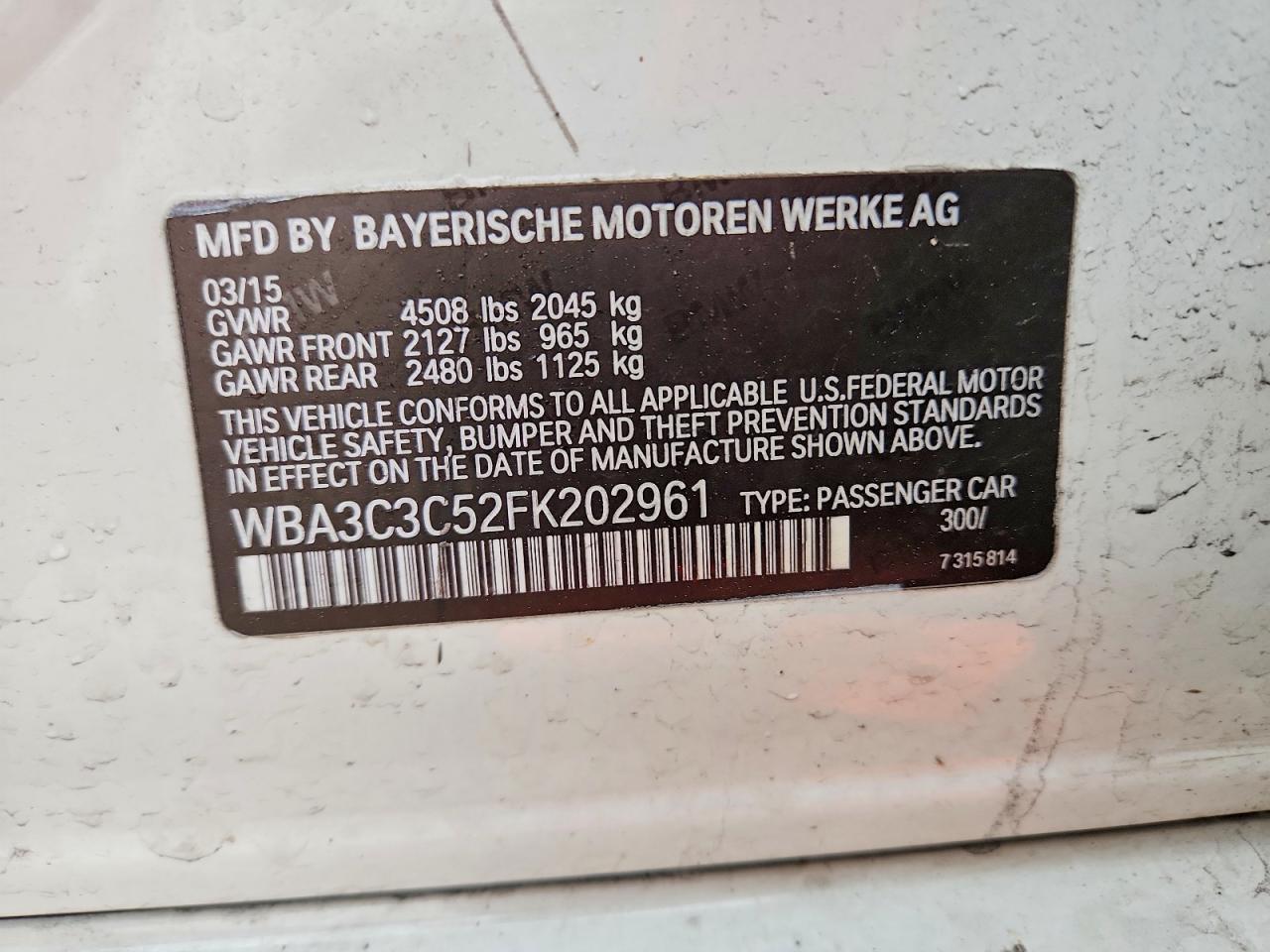 2015 BMW 320 I xDrive - zdjęcie 12