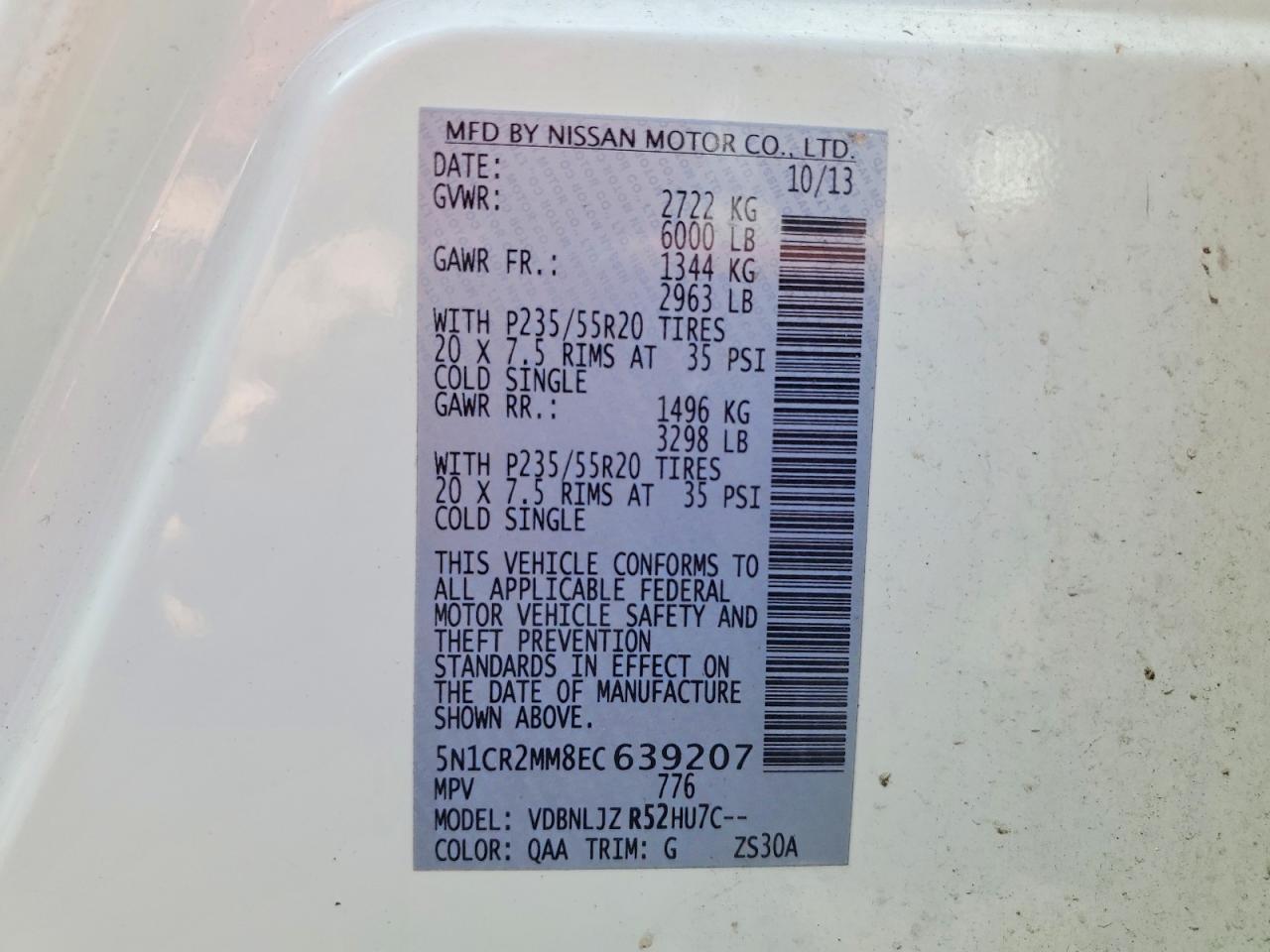 2014 Nissan Pathfinder Hybrid Sv - zdjęcie 13