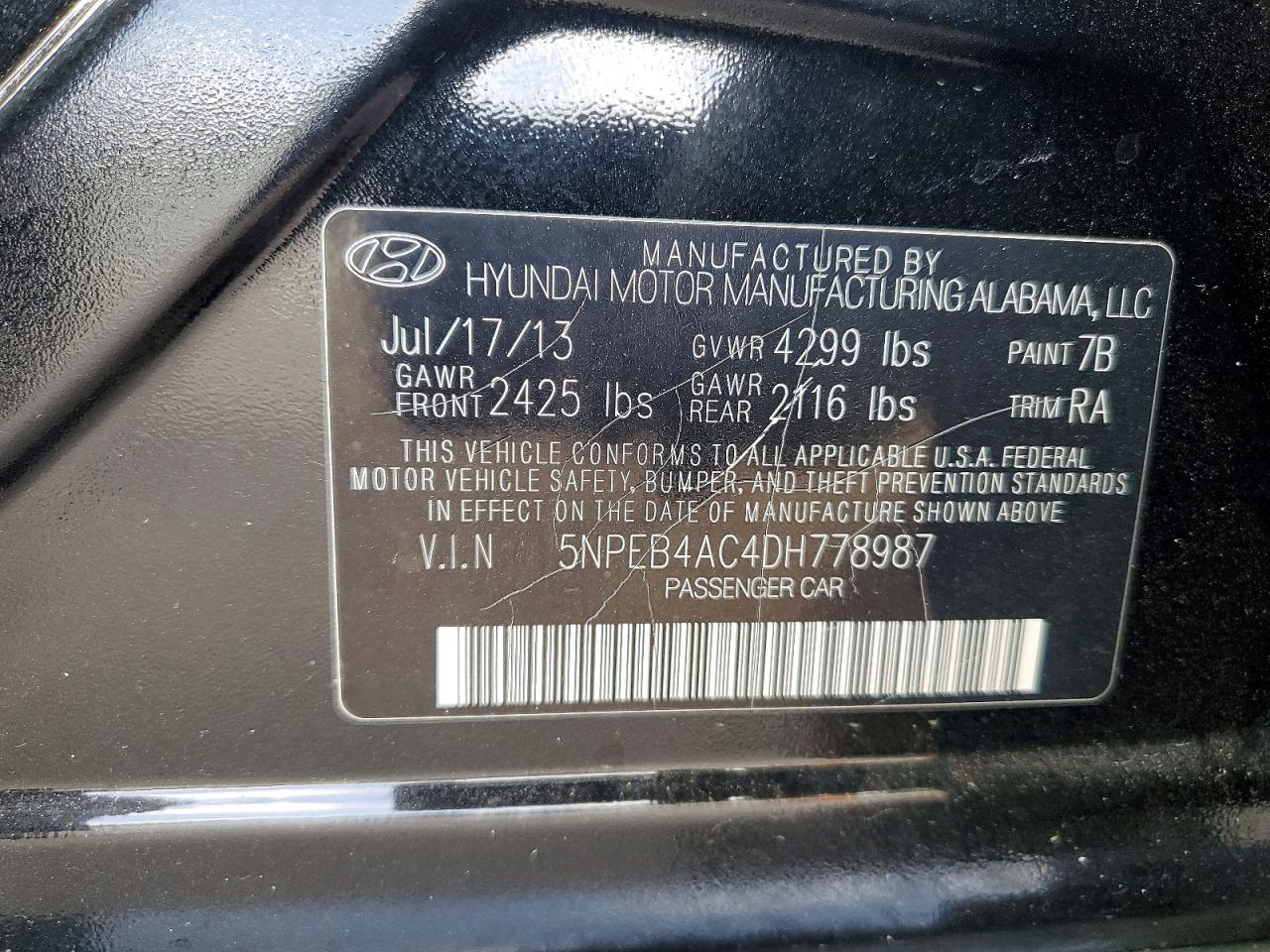 2013 Hyundai Sonata Gls - zdjęcie 12