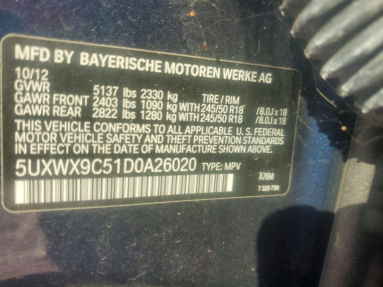 2013 BMW X3 xDrive28I - zdjęcie 12