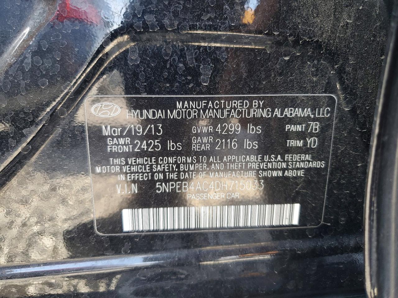 2013 Hyundai Sonata Gls - zdjęcie 12