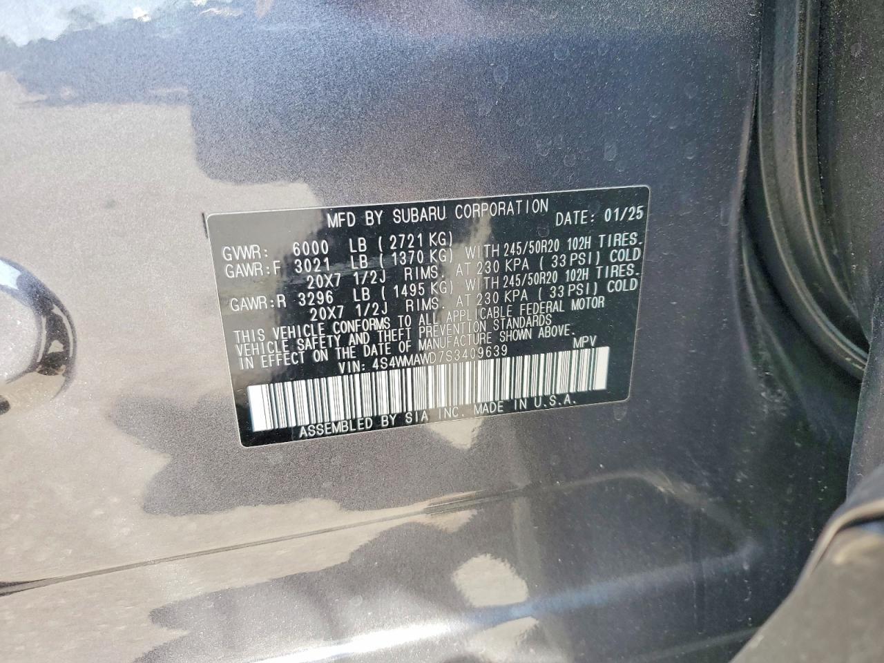 2025 Subaru Ascent Onyx Touring - zdjęcie 13