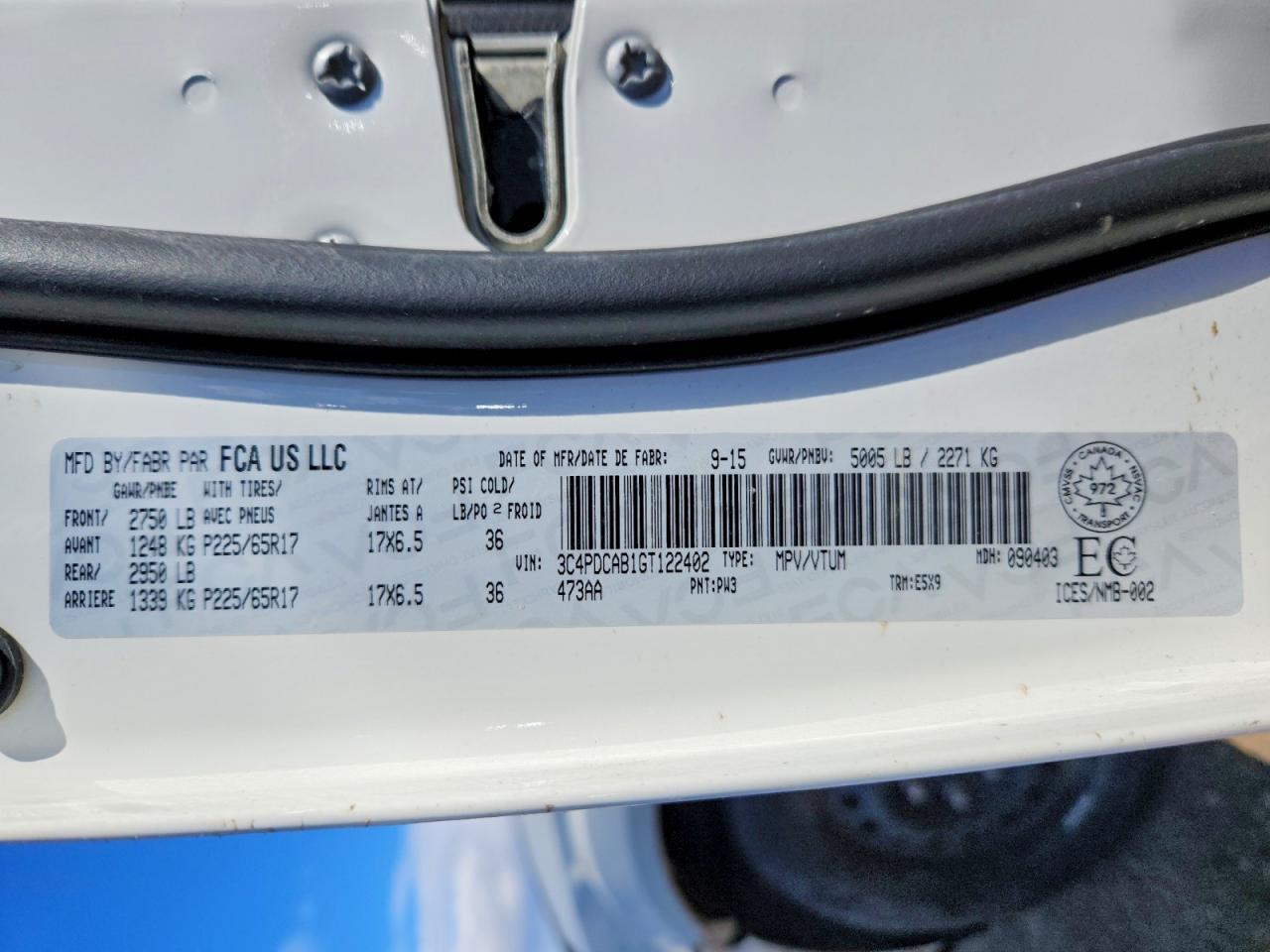 2016 Dodge Journey Se - zdjęcie 13