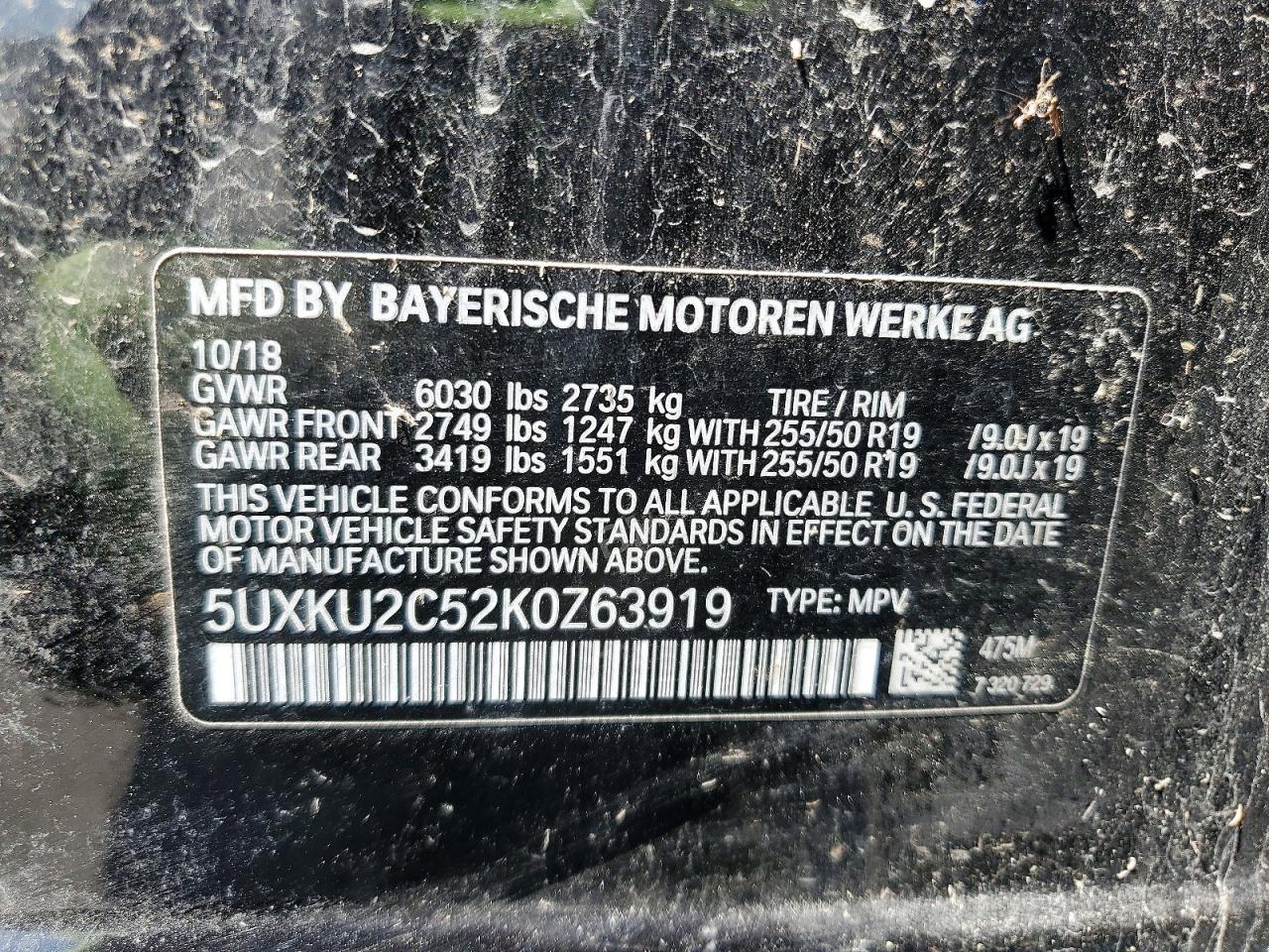 2019 BMW X6 xDrive35I - zdjęcie 13