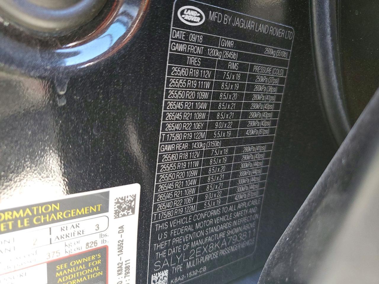 2019 Land Rover Range Rover Velar R-Dynamic Se - zdjęcie 13