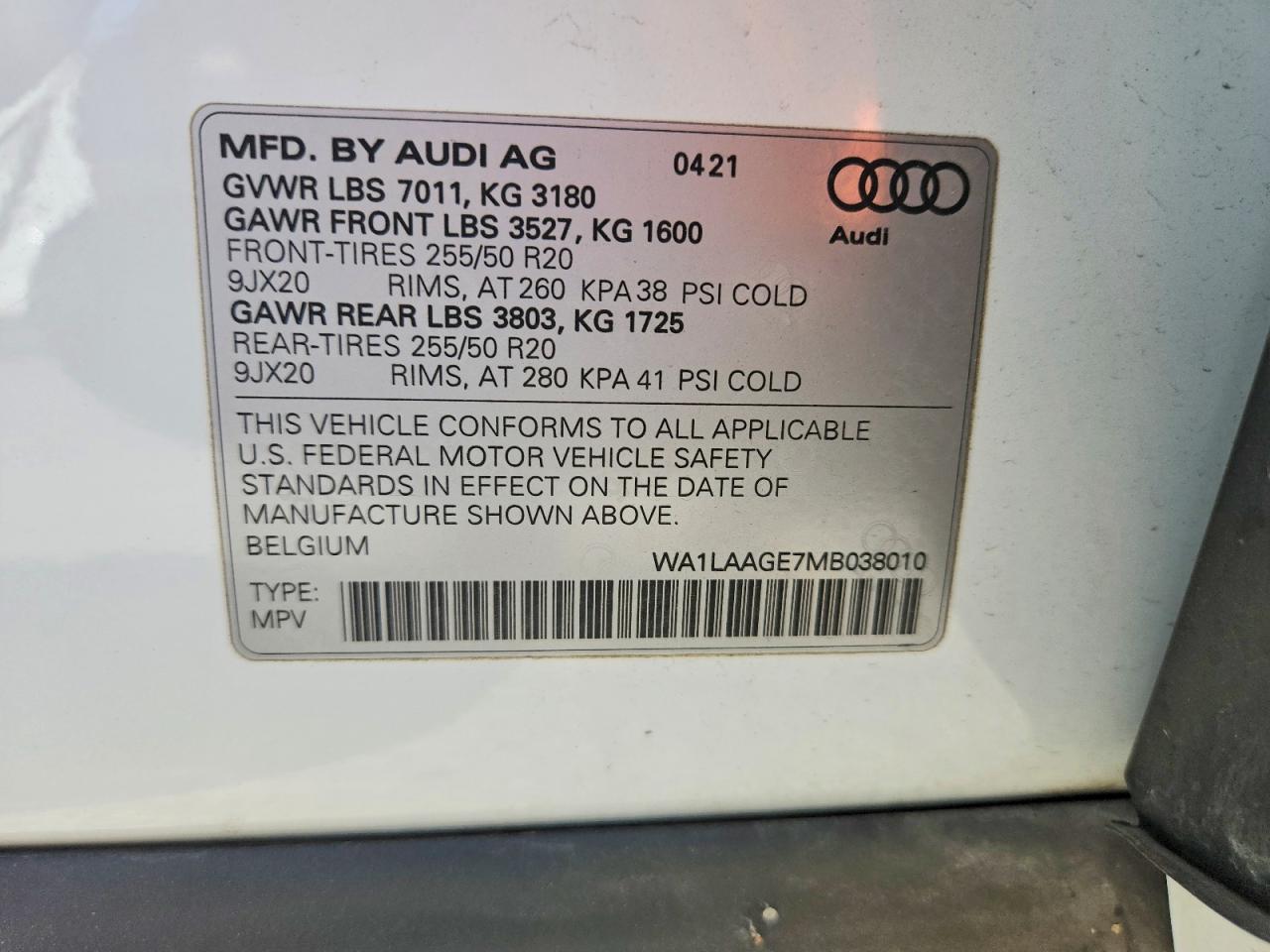 2021 Audi E-Tron Premium Plus - zdjęcie 12