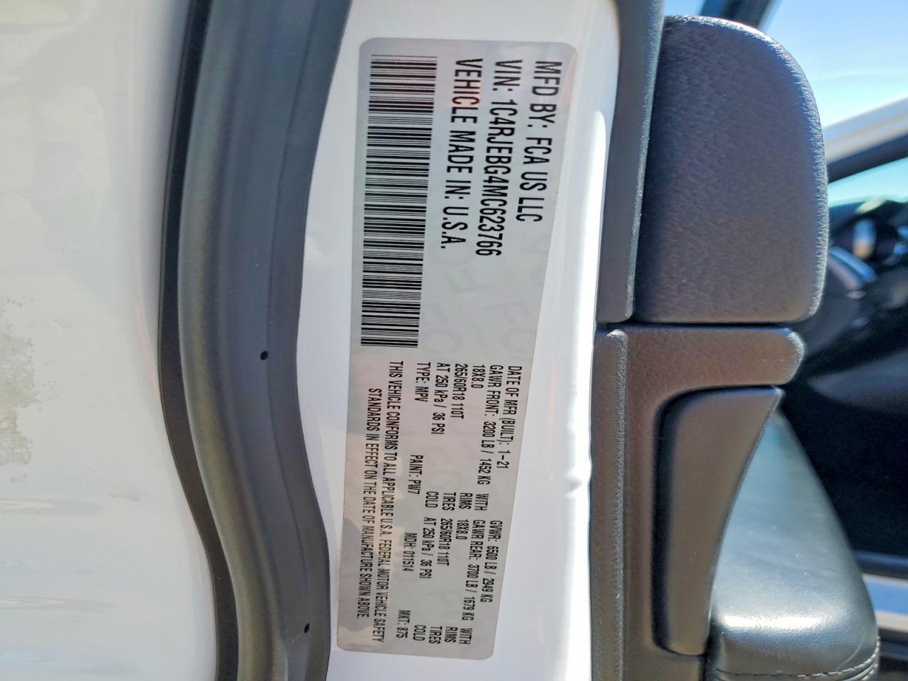 2021 Jeep Grand Cherokee Limited - zdjęcie 13