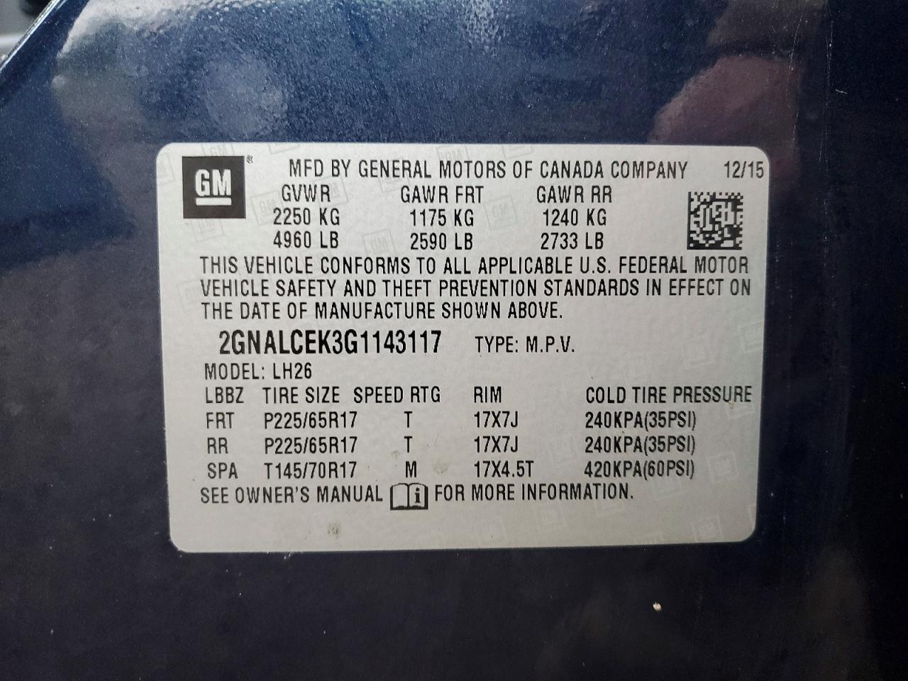 2016 Chevrolet Equinox Lt - zdjęcie 13