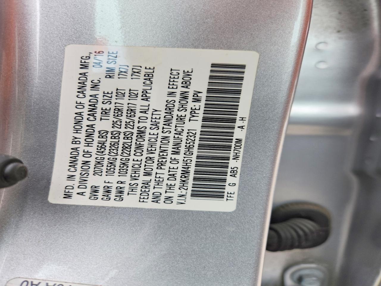 2016 Honda Cr-V Ex - zdjęcie 13